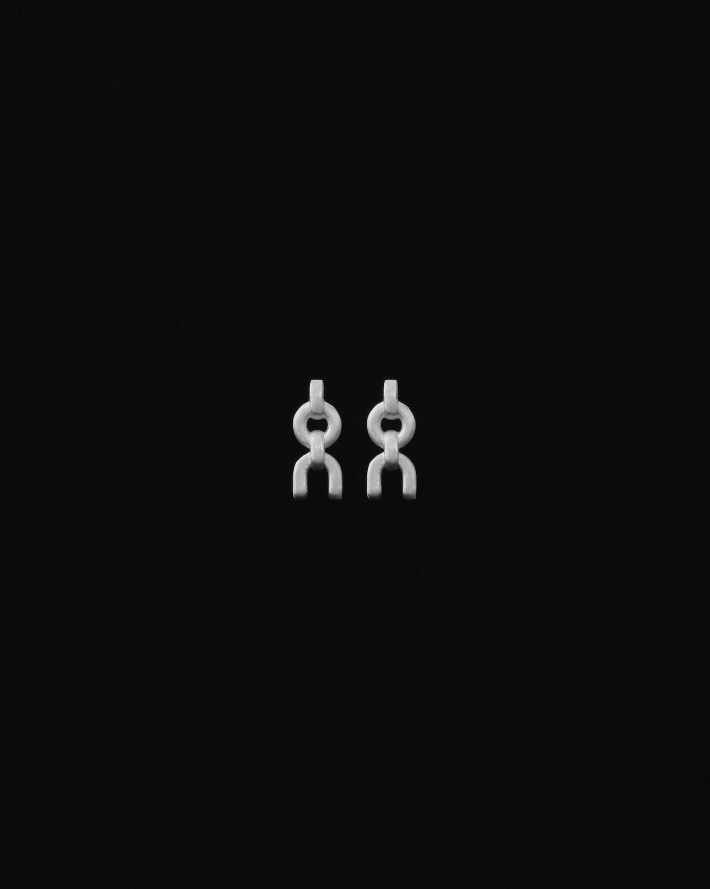 Tiana Marie Combes Equestrian Chain Studs in Sterling Silver.