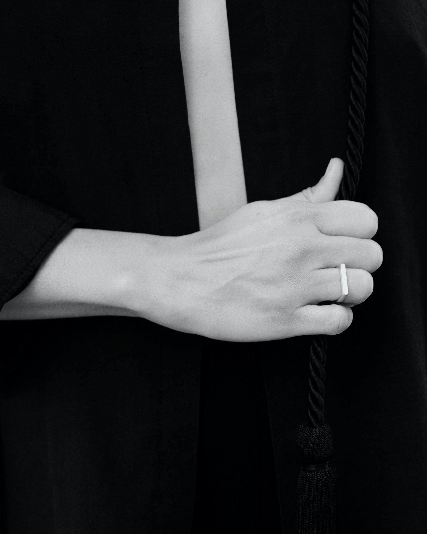 Tiana Marie Combes Stirrup Ring in 14k Yellow Gold.