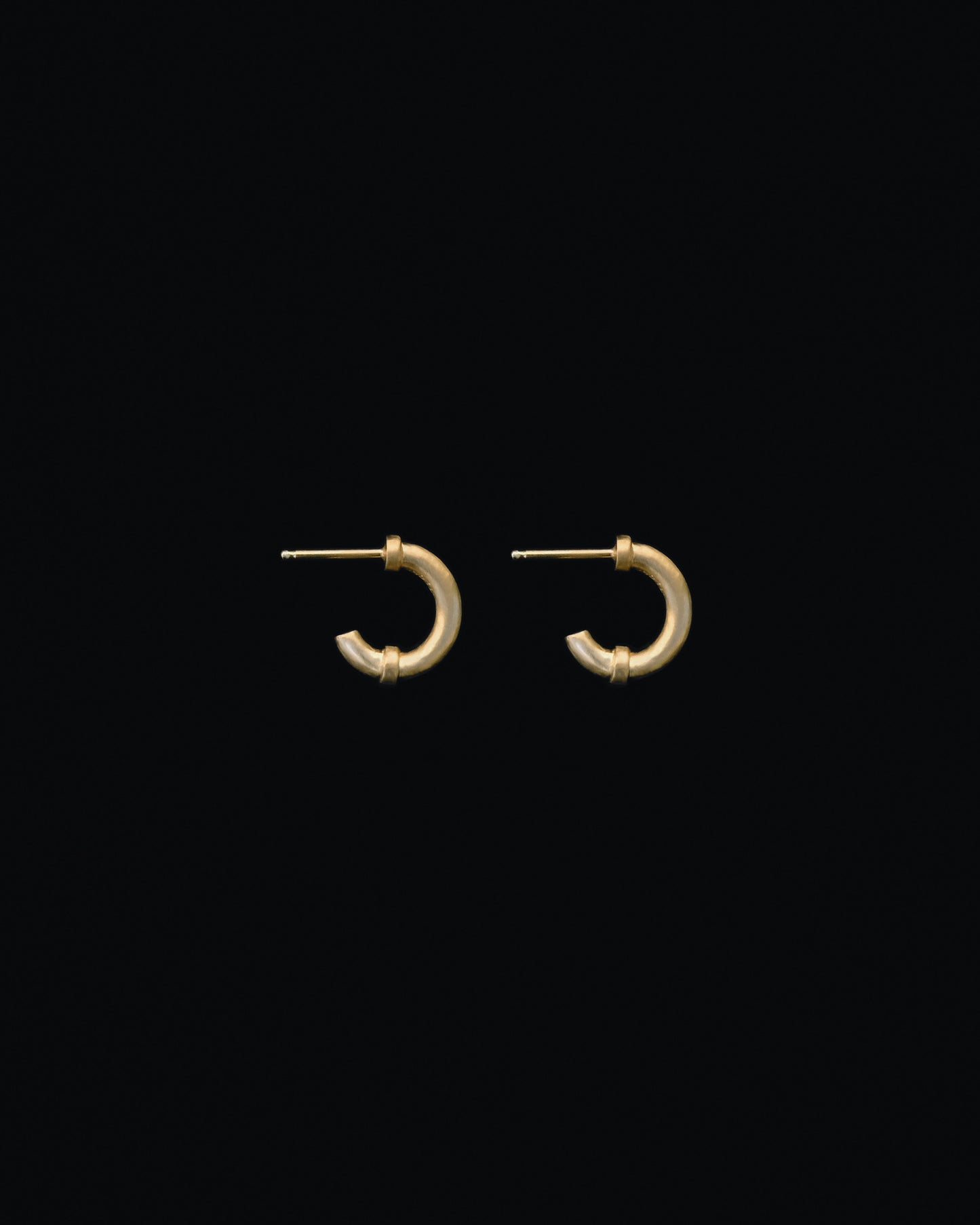 Tiana Marie Combes Roman Hoops in 14k Yellow Gold.