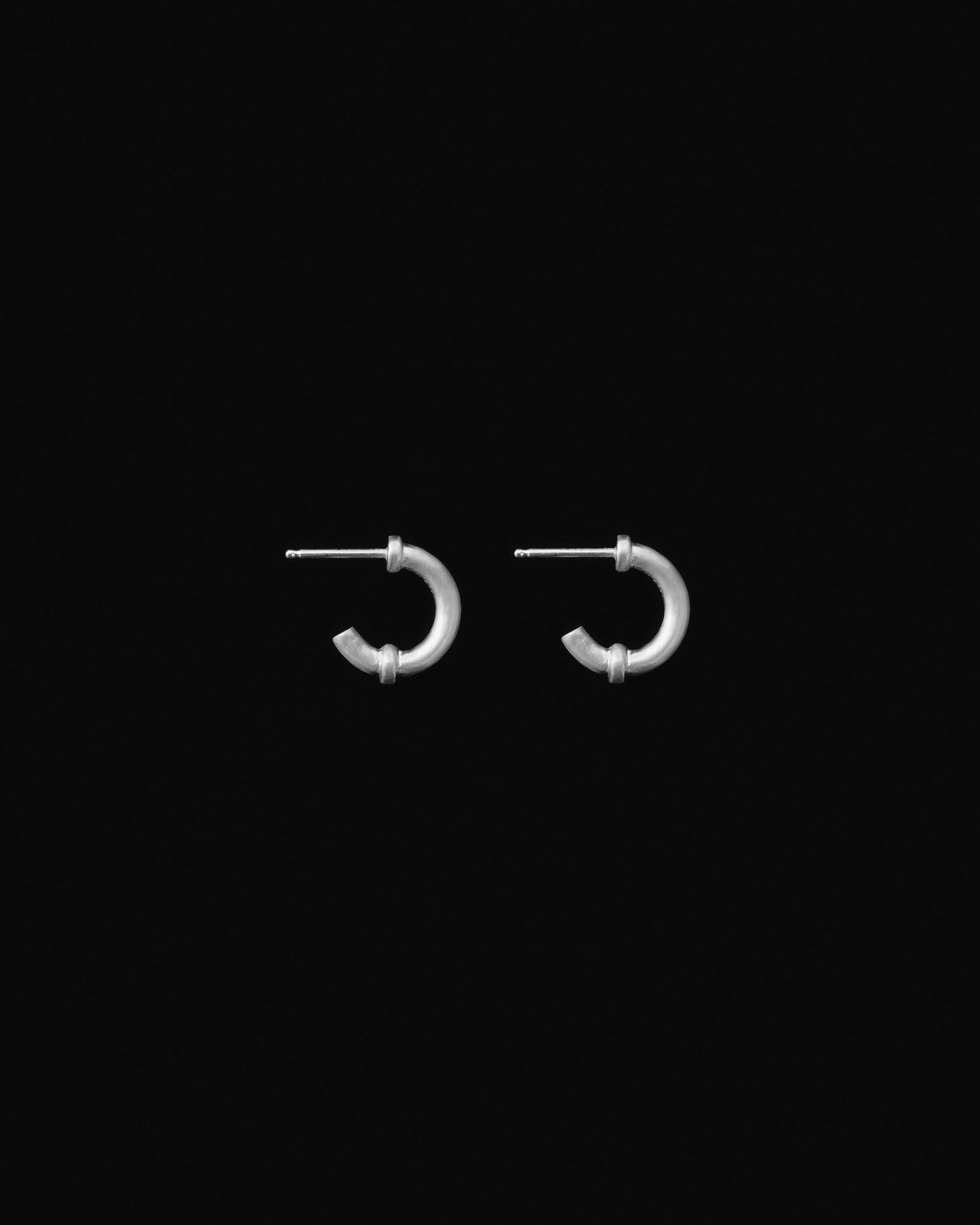 Tiana Marie Combes Roman Hoops in Sterling Silver.