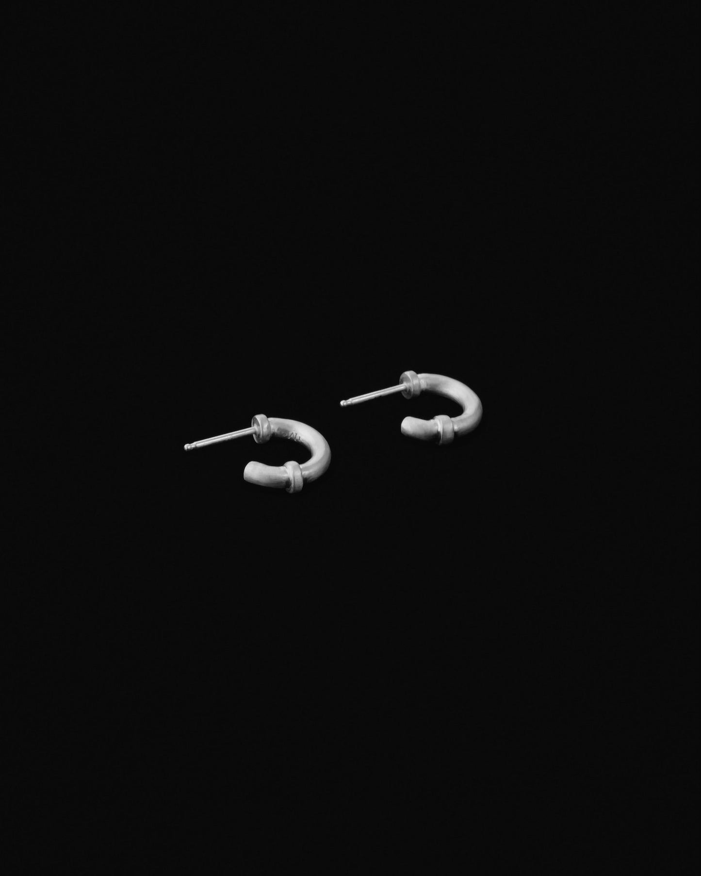 Tiana Marie Combes Roman Hoops in Sterling Silver.