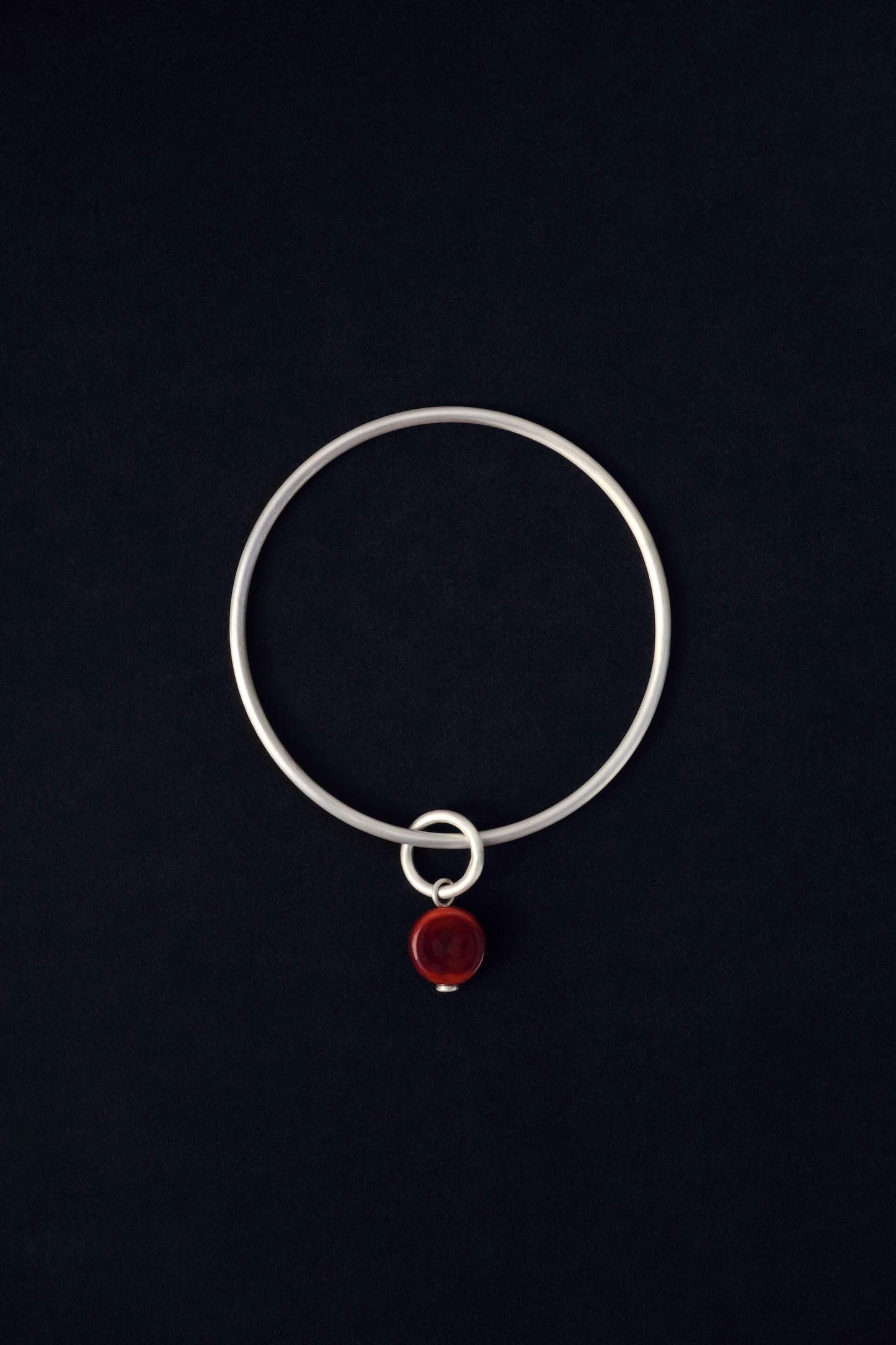 Tiana Marie Combes Glass Bangle in Sterling Silver.