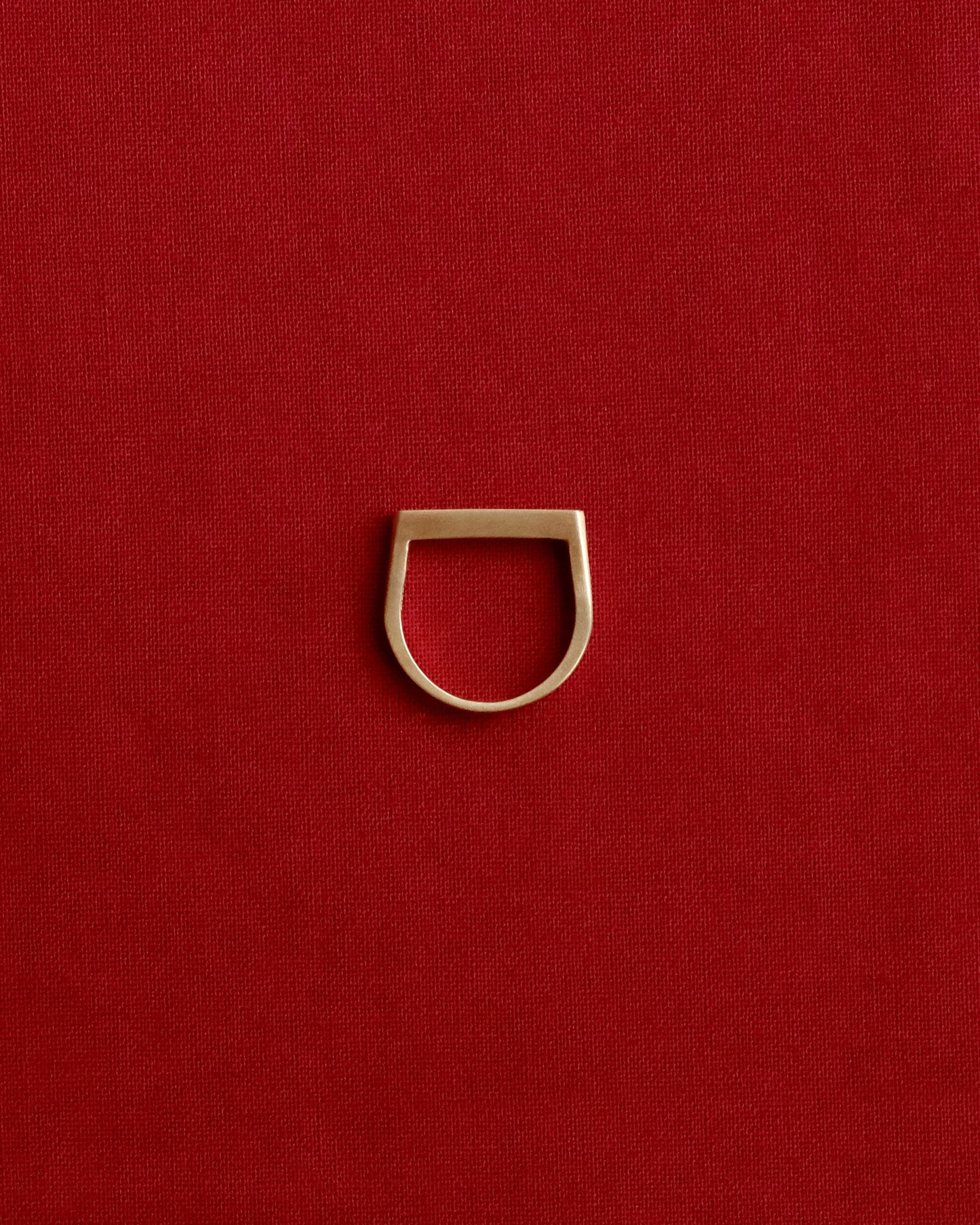 Tiana Marie Combes Stirrup Ring in 14k Yellow Gold.