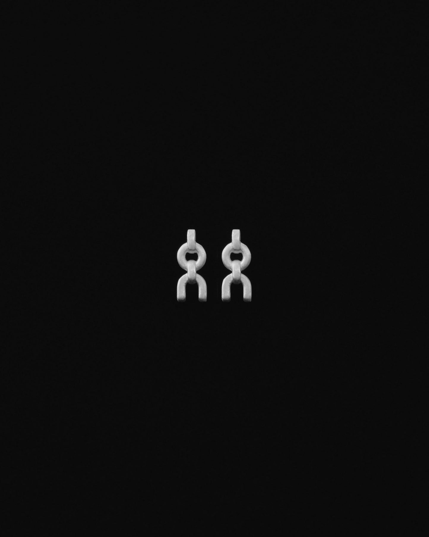 Tiana Marie Combes Equestrian Chain Studs in Sterling Silver.