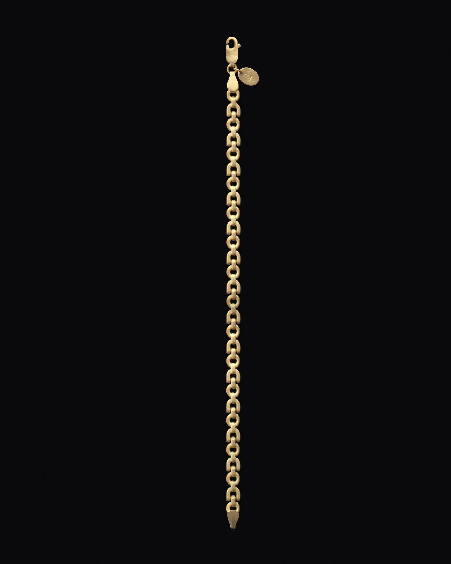 Tiana Marie Combes Equestrian Chain Anklet in 14k Yellow Gold.
