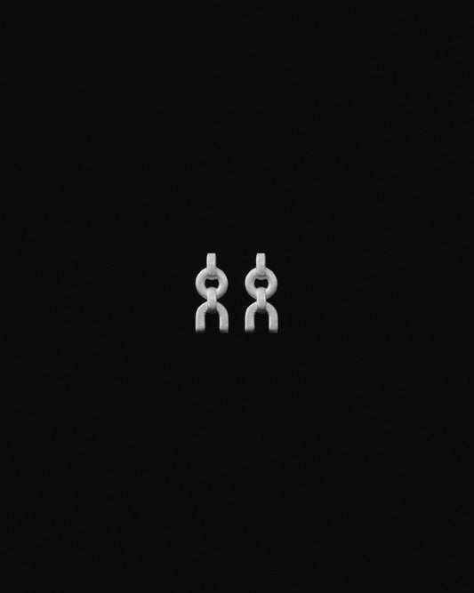 Tiana Marie Combes Equestrian Chain Studs in Sterling Silver.