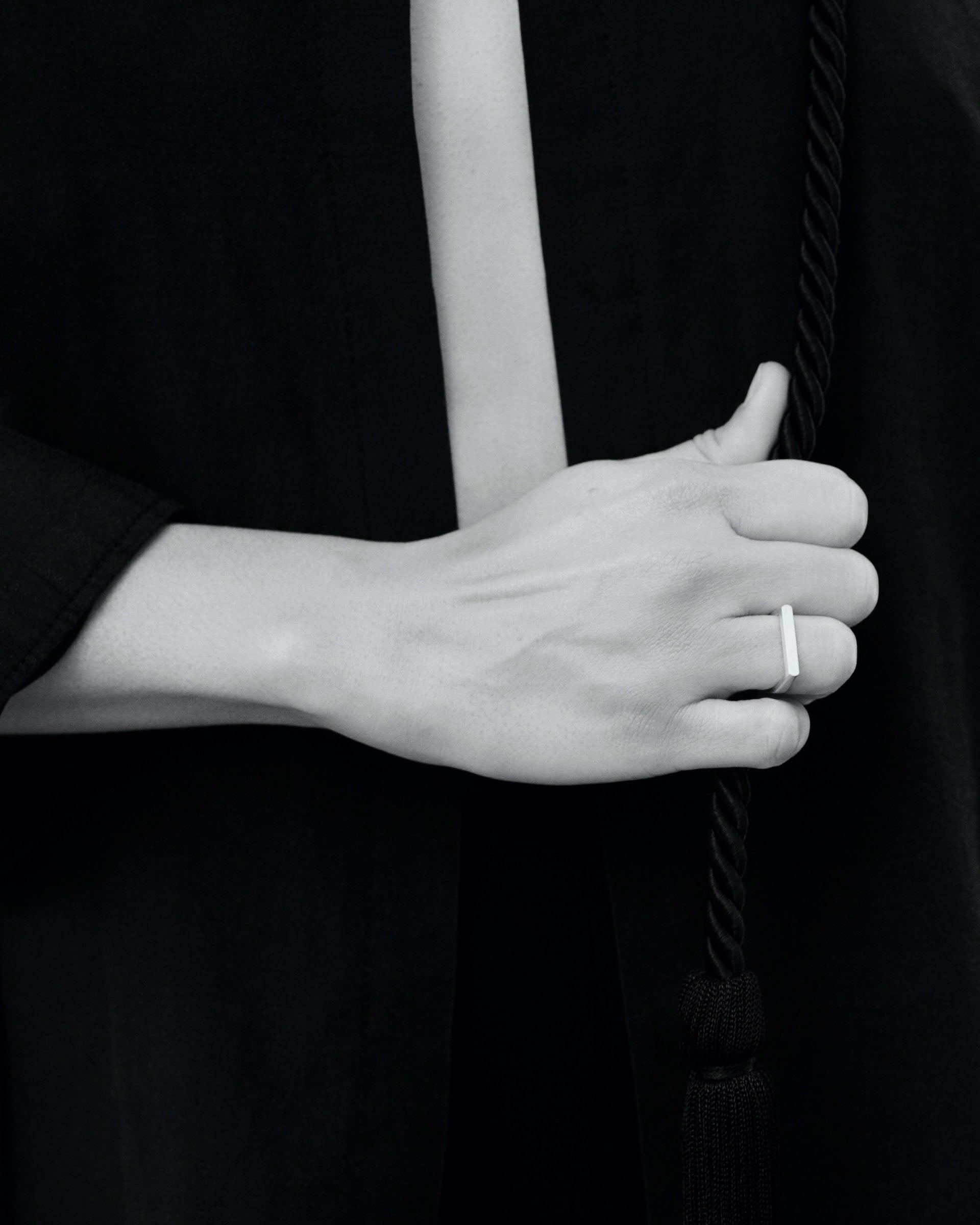 Tiana Marie Combes Stirrup Ring in 14k Yellow Gold.