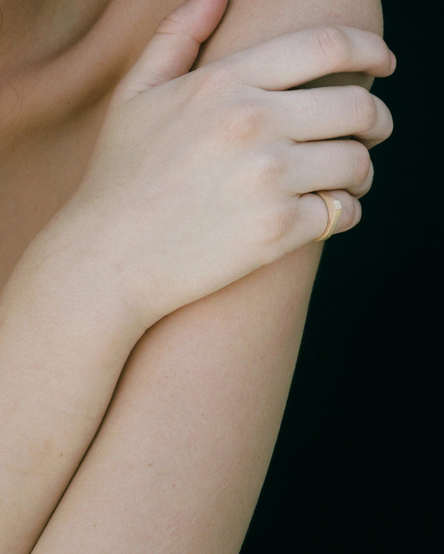 Tiana Marie Combes Palermo Signet in 14k Yellow Gold.