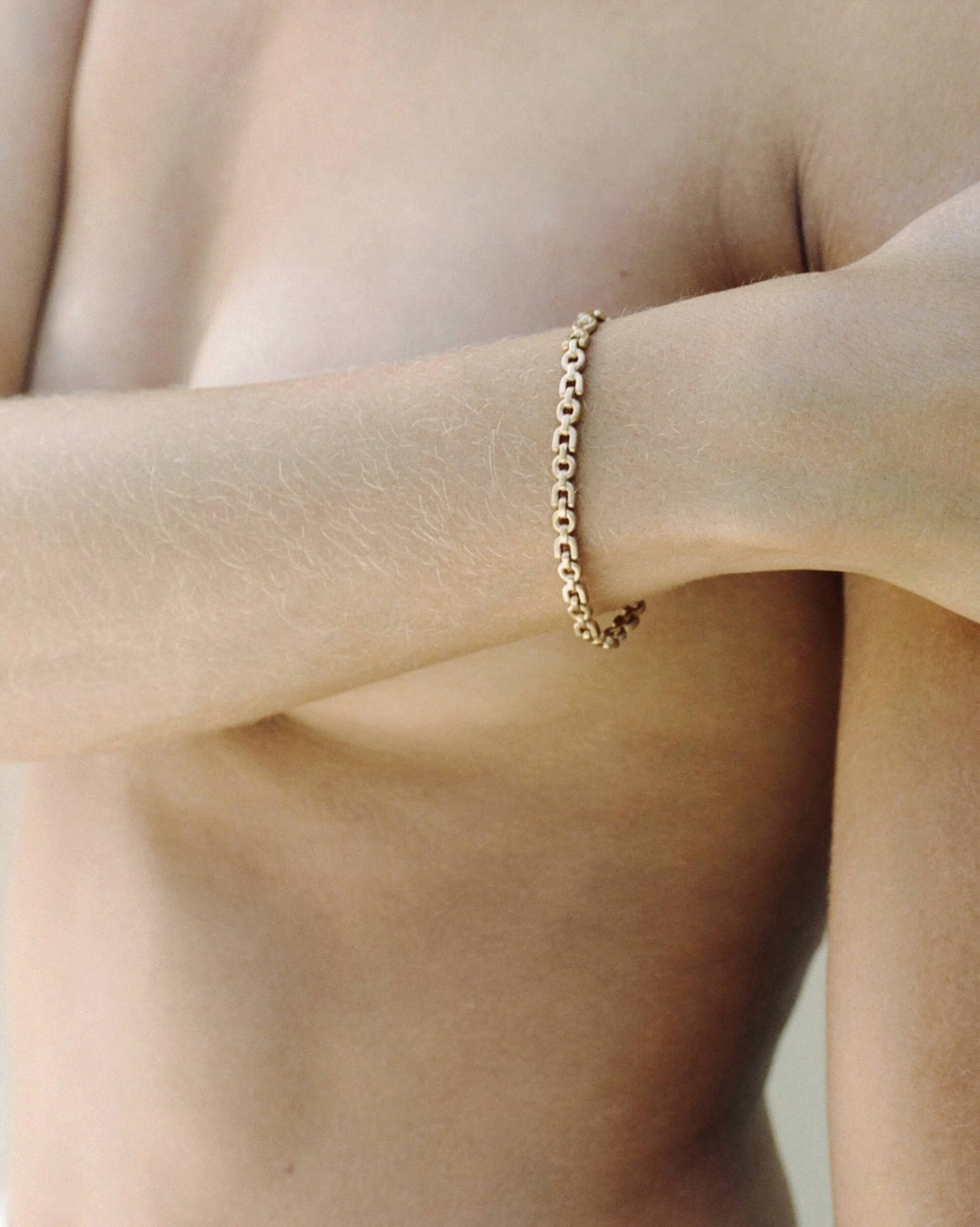 Tiana Marie Combes Equestrian Chain Bracelet in 14k Yellow Gold.