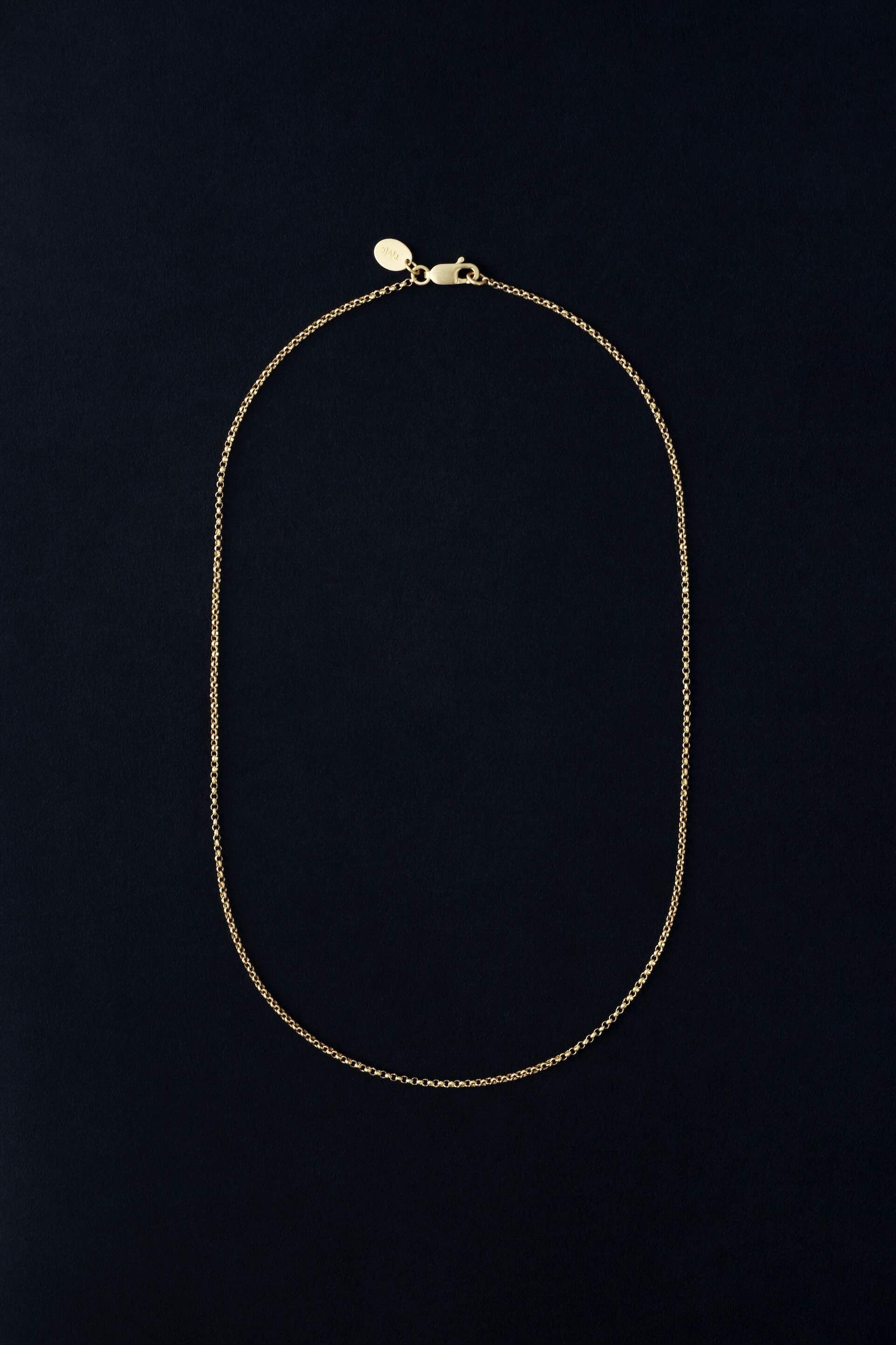 Tiana Marie Combes Olympic Chain in 14k Yellow Gold.