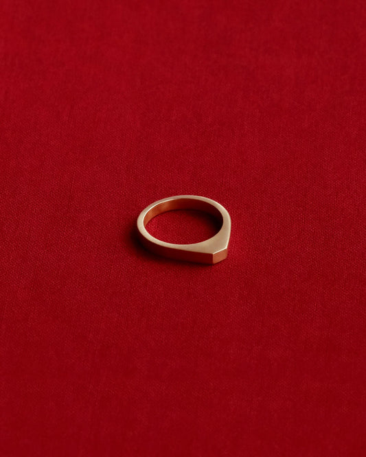 Tiana Marie Combes Palermo Signet in 14k Yellow Gold.