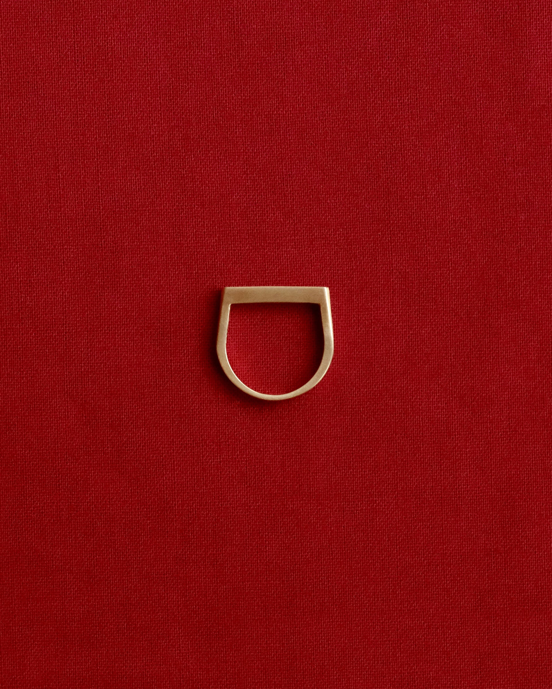 Tiana Marie Combes Stirrup Ring in 14k Yellow Gold.
