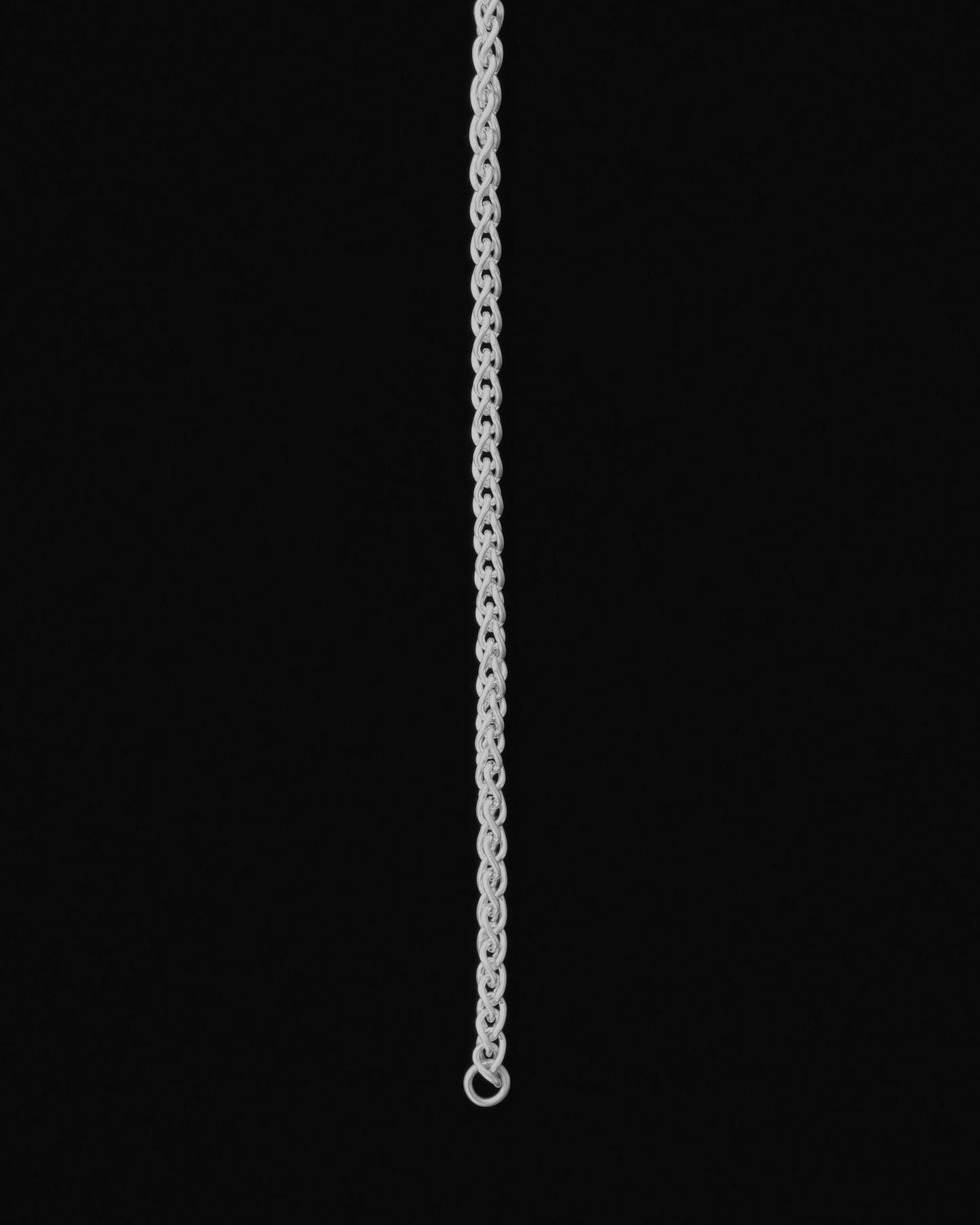 Tiana Marie Combes Riding Chain Anklet in Sterling Silver.