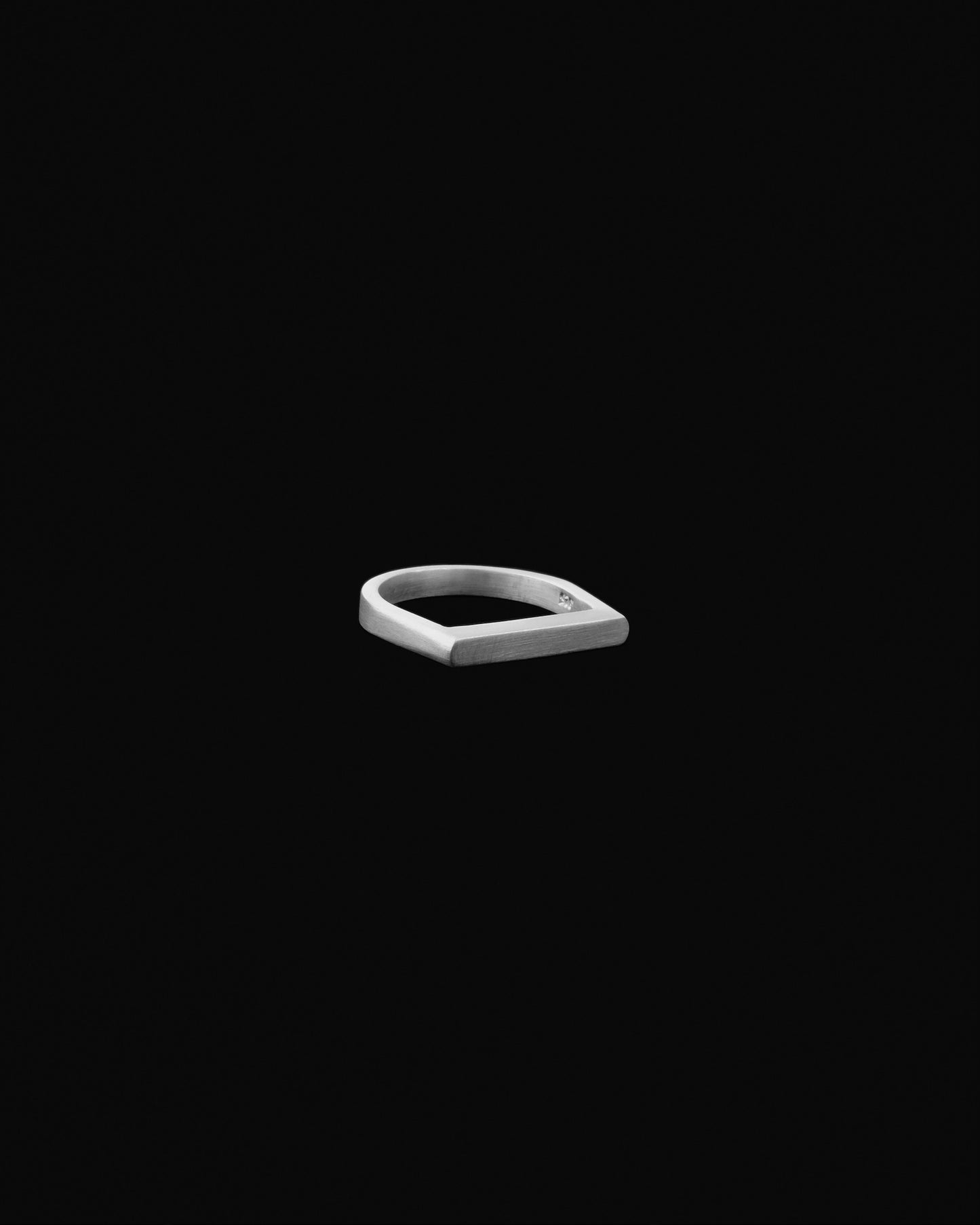 Tiana Marie Combes Stirrup RIng in Sterling Silver.